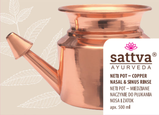 Copper Neti Pot – miedziane naczynie do płukania nosa i zatok