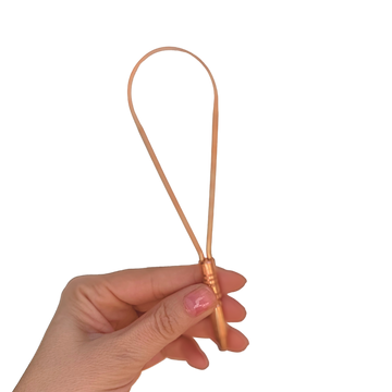 Pojedynczy czyścik do języka miedziany