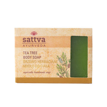 Ajurwedyjskie mydło w kostce z olejkiem z drzewa herbacianego