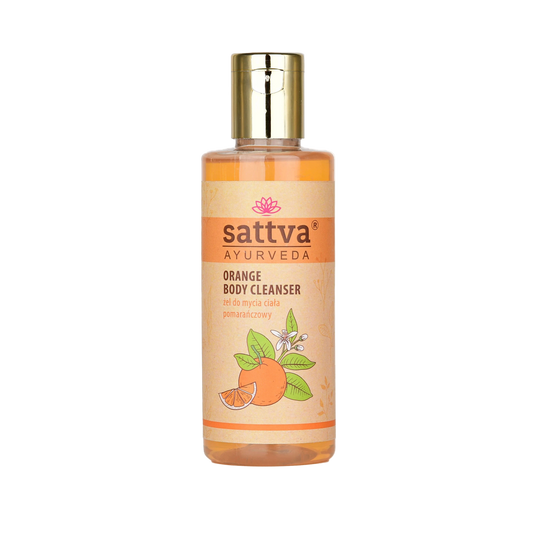Sattva żel do mycia ciała pomarańczowy łagodny z nutą aromaterapii