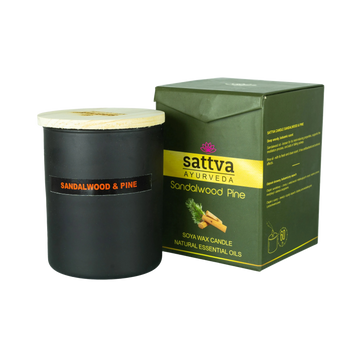 Świeca sojowa - Sandałowiec i sosna - Product Image