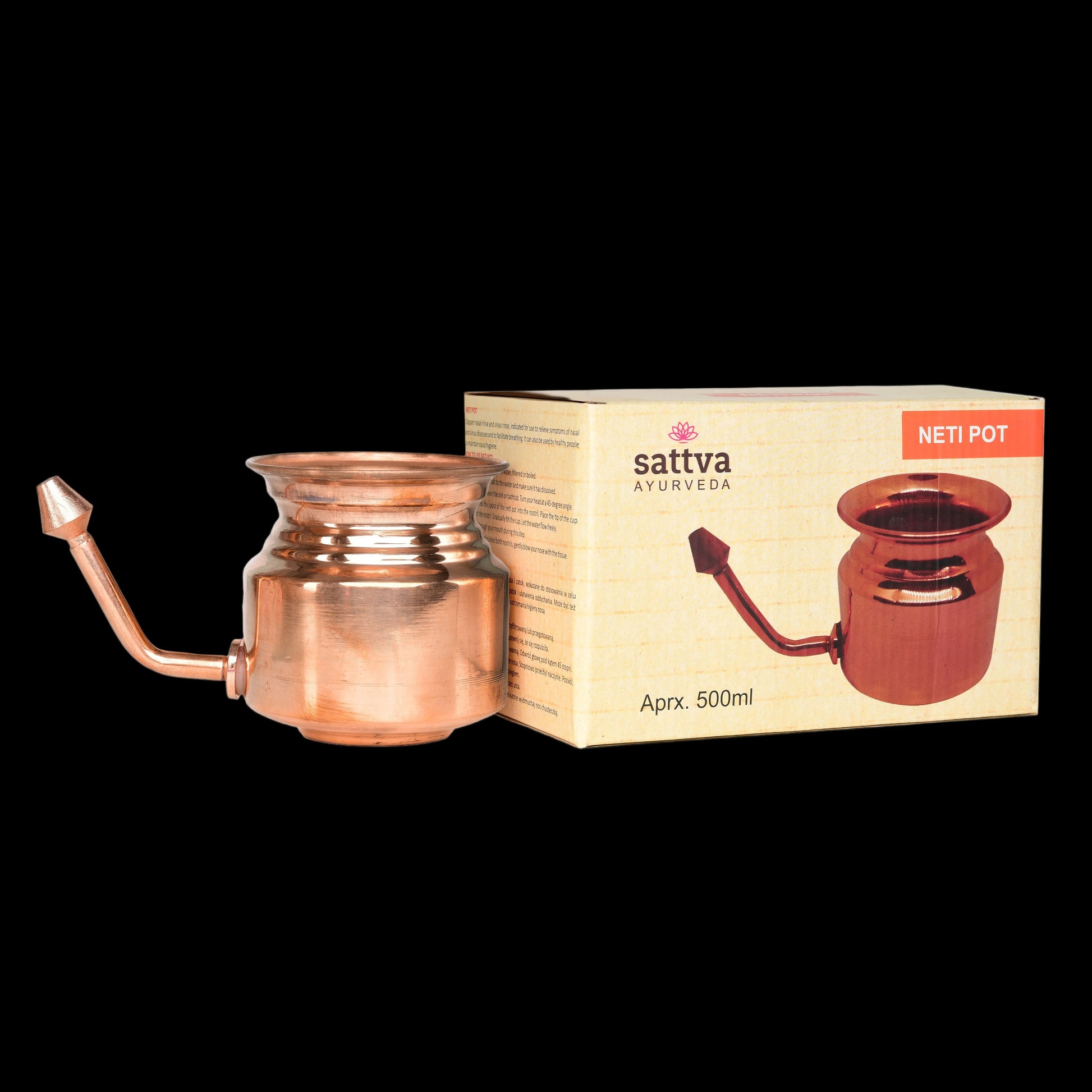 Copper Neti Pot – miedziane naczynie do płukania nosa i zatok - Product Image