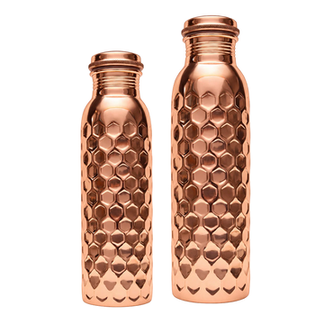 Diamentowa butelka miedziana na wodę - Product Image