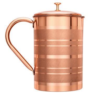 Dzbanek miedziany w paski - Product Image