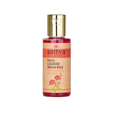 Sattva naturalny żel do mycia twarzy róża indyjska