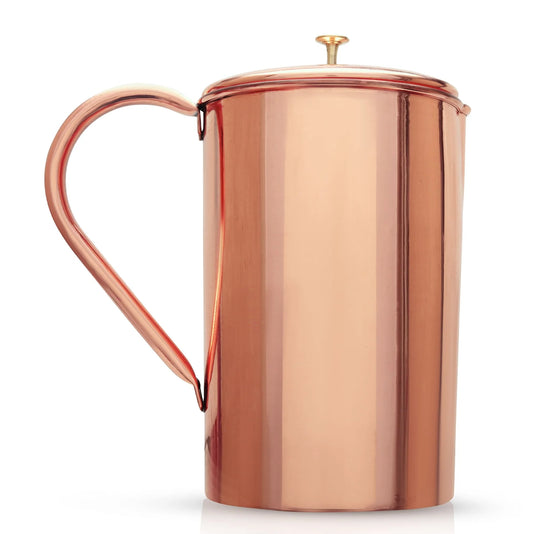 Gładki dzbanek miedziany na wodę - Product Image