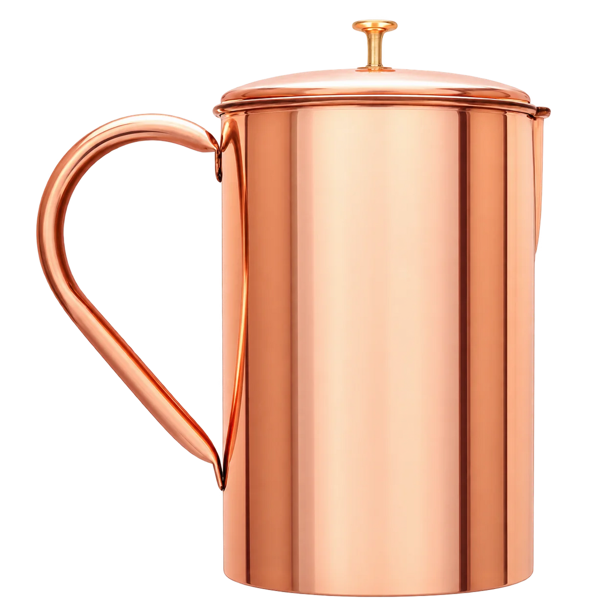 Gładki dzbanek miedziany na wodę - Product Image