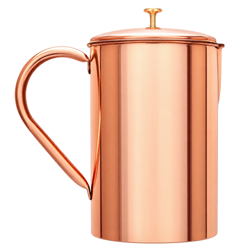 Gładki dzbanek miedziany na wodę - Product Image