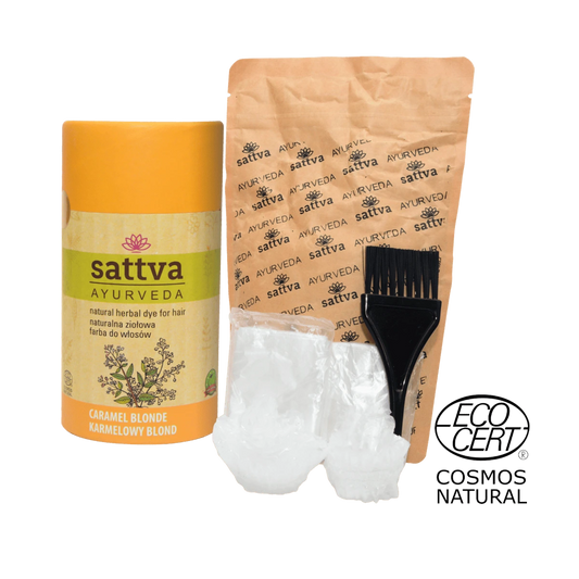 henna karmelowy blond z akcecoriami