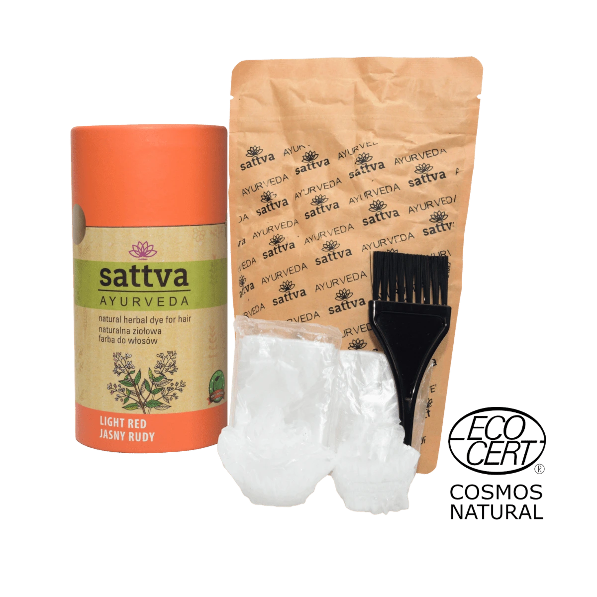 opakowanie henny jasny rudy z akcesoriami do koloryzacji