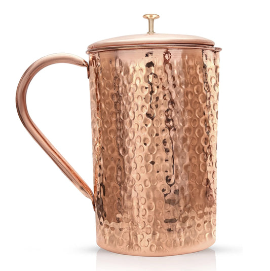 Młotkowany dzbanek miedziany - Product Image
