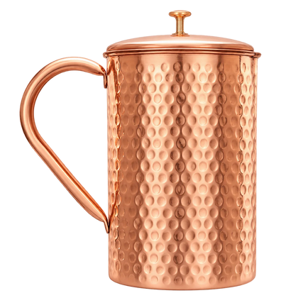 Młotkowany dzbanek miedziany - Product Image