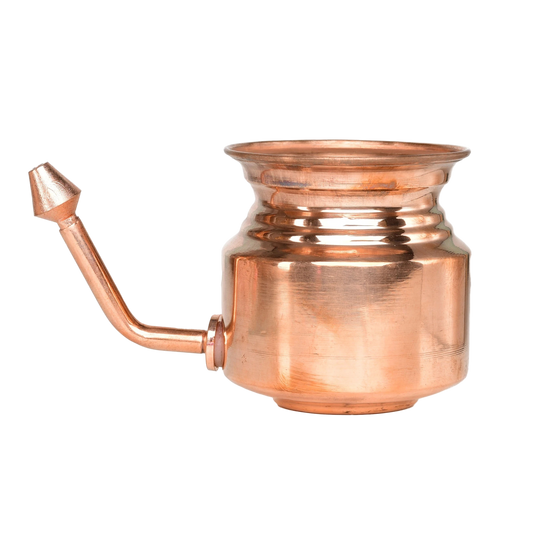 Miedziane naczynie tradycyjne neti pot do oczyszczania nosa i zatok