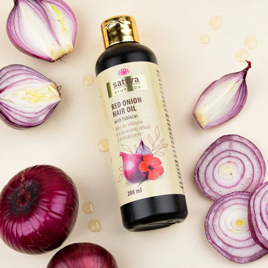 ajurwedyjski olej do wlosow z czerwonej cebuli