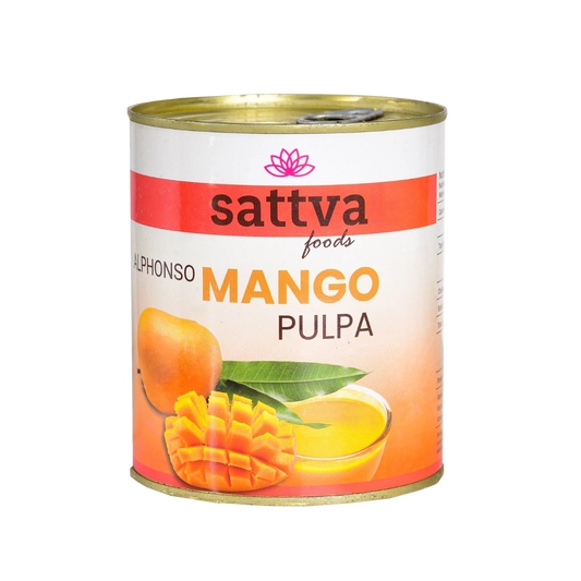 sattva pulpa przecier z mango Alphonso puszka 