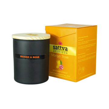Świeca sojowa - Mango i róża indyjska - Product Image